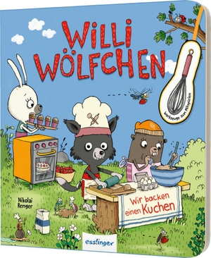 Klee, Julia. Willi Wölfchen: Wir backen einen Kuchen! - Pappbuch mit Backzutaten aus Pappe zum Mitspielen. Esslinger Verlag, 2024.