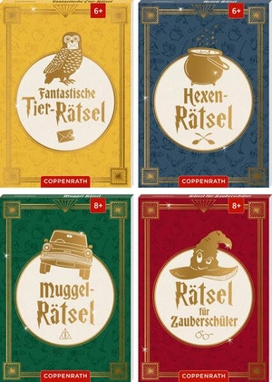 Muggel-Rätsel - (Fantastische Tier-Rätsel / Hexen-Rätsel / Muggel-Rätsel / Rätsel für Zauberschüler). Coppenrath, 2026.