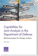Capabilities for Joint Analysis in the Department of Defense