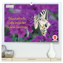 GEOclick Lernkalender: Steckbriefe einheimischer Schmetterlinge (hochwertiger Premium Wandkalender 2024 DIN A2 quer), Kunstdruck in Hochglanz